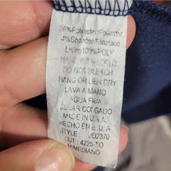 Agaci fit and flare navy dress - Picture 4 of 9